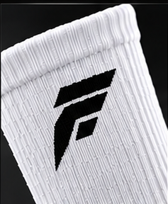 FUTGRIP Pro White Soccer Grip Socks
